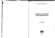 Tapa de Curso de direito previdenciário