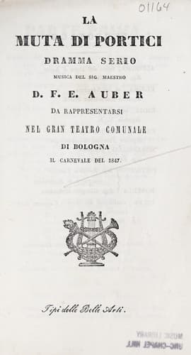 Tapa de La muta di Portici