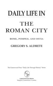 Tapa de Daily life in the Roman city