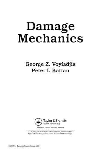 Tapa de Damage mechanics