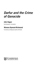 Tapa de Darfur and the crime of genocide