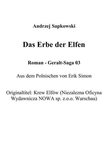 Tapa de Das Erbe der Elfen
