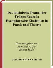 Tapa de Das lateinische Drama der Frühen Neuzeit