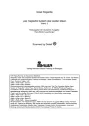 Tapa de Das magische System des Golden Dawn