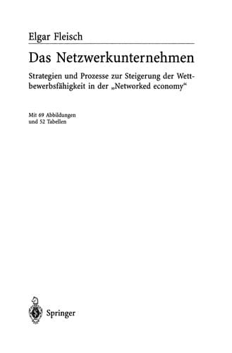 Tapa de Das Netzwerkunternehmen