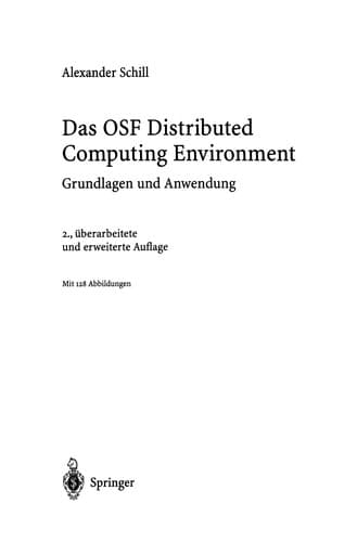 Tapa de Das OSF Distributed Computing Environment