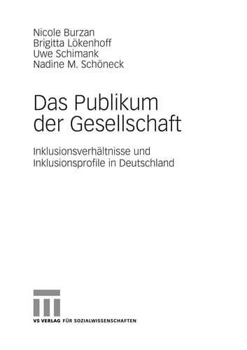Tapa de Das Publikum der Gesellschaft