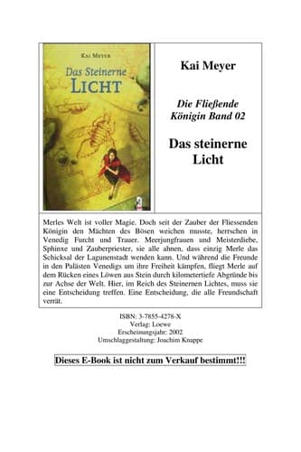 Tapa de Das steinerne Licht