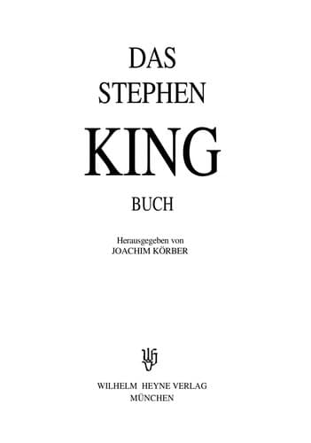 Tapa de Das Stephen-King-Buch