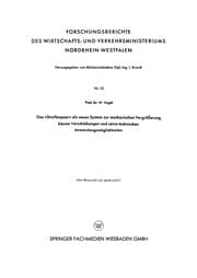 Tapa de Das "Streifenpaar" als neues System zur mechanischen Vergrößerung kleiner Verschiebungen und seine technischen Anwendungsmöglichkeiten