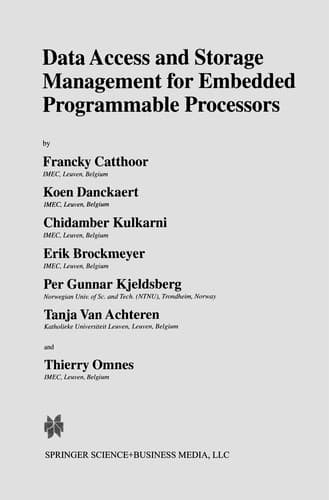 Tapa de Data Access and Storage Management for Embedded Programmable Processors