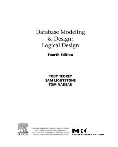 Tapa de Database modeling & design