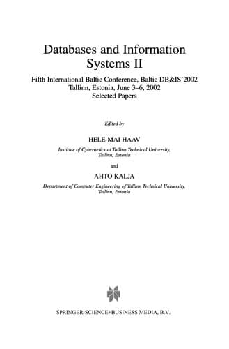 Tapa de Databases and Information Systems II