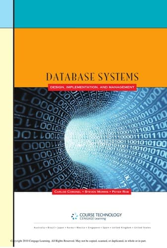 Tapa de Database Systems - Design, Implementation, and Management