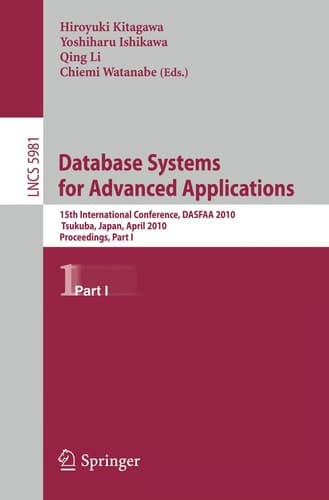 Tapa de Database Systems for Advanced Applications