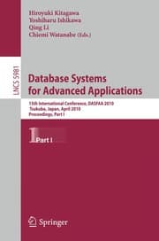 Tapa de Database Systems for Advanced Applications