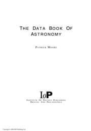 Tapa de The data book of astronomy
