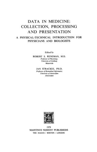 Tapa de Data in Medicine: Collection, Processing and Presentation
