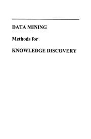 Tapa de Data Mining Methods for Knowledge Discovery