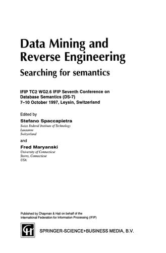 Tapa de Data Mining and Reverse Engineering
