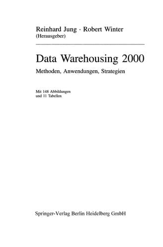 Tapa de Data Warehousing 2000
