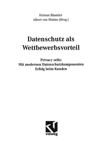 Tapa de Datenschutz als Wettbewerbsvorteil