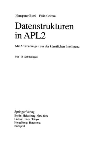 Tapa de Datenstrukturen in APL2