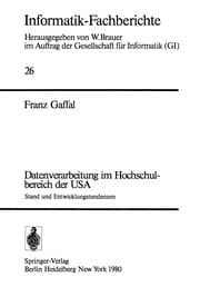 Tapa de Datenverarbeitung im Hochschulbereich der USA