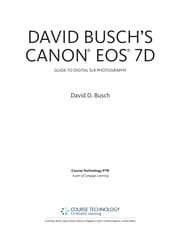Tapa de David Busch's Canon EOS 7D