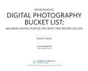 Tapa de David Busch's digital photography bucket list