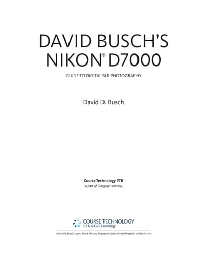 Tapa de David Busch's Nikon D7000