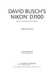 Tapa de David Busch's Nikon D3100 guide to digital SLR photography