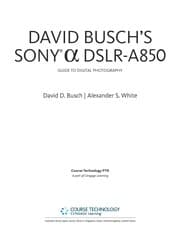 Tapa de David Busch's Sony [alpha] DSLR-A850