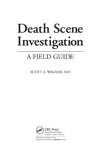 Tapa de Death scene investigations