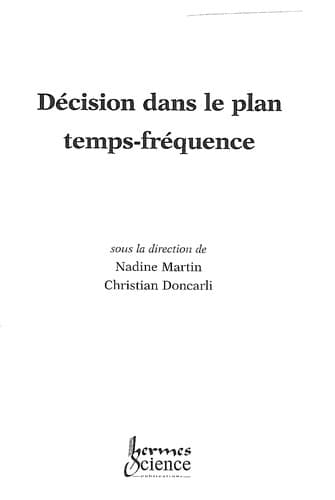 Tapa de Décision dans le plan temps-fréquence