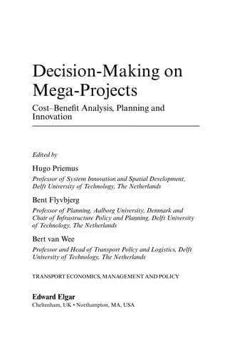 Tapa de Decision-making on mega-projects