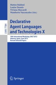 Tapa de Declarative Agent Languages and Technologies X