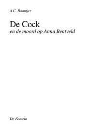 Tapa de De Cock en de moord op Anna Bentveld