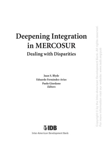Tapa de Deepening integration in Mercosur