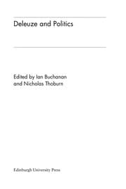 Tapa de Deleuze and politics