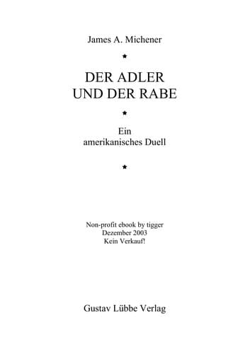 Tapa de Der Adler und der Rabe