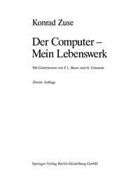 Tapa de Der Computer -- Mein Lebenswerk