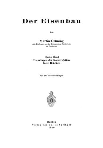 Tapa de Der Eisenbau