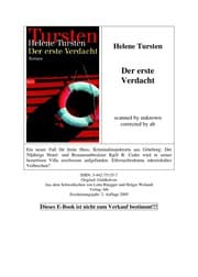 Tapa de Der erste Verdacht