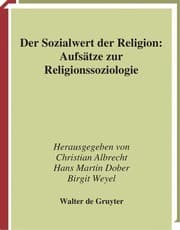 Tapa de Der Sozialwert der Religion