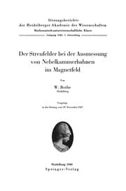 Tapa de Der Streufehler bei der Ausmessung von Nebelkammerbahnen im Magnetfeld