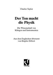 Tapa de Der Ton macht die Physik