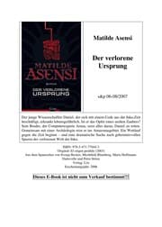 Tapa de Der verlorene Ursprung