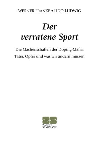 Tapa de Der verratene Sport