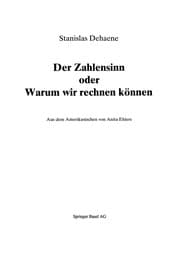 Tapa de Der Zahlensinn oder Warum wir rechnen können